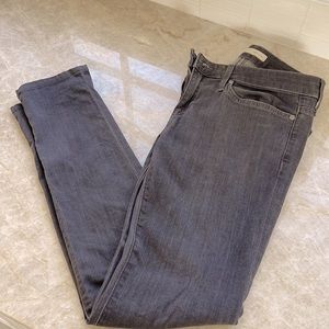 Joie Mid-rise Skinny jeans in smoke denim